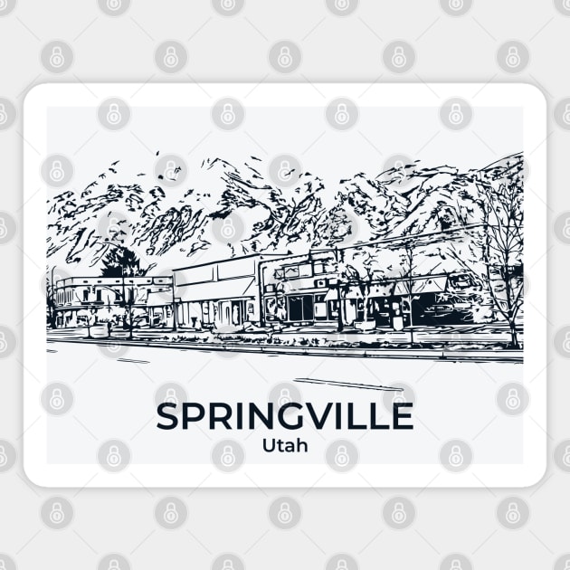 Springville - Utah Magnet by Lakeric